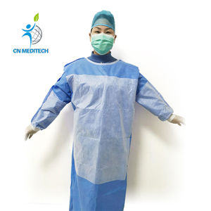 Medical Waterproof SMS Disposable Reinforced Surgical Gown