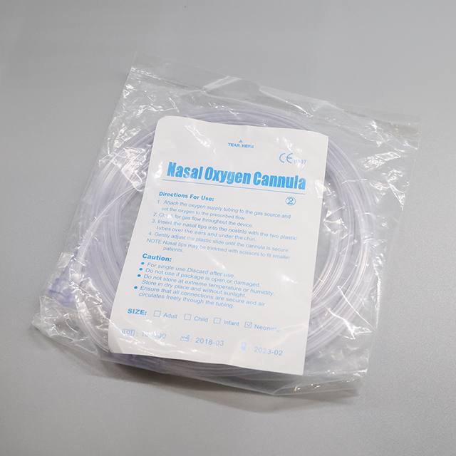 Disaposable Medical Clear PVC Oxygen Nasal Cannula Tube
