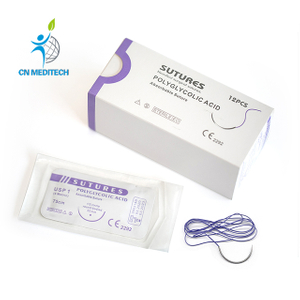 Surgical Absorbable Polyglycolic Acid PGA Suture with Needle